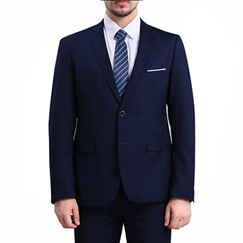 Men's Notch Lapel Two-Button Business Suit Jacket