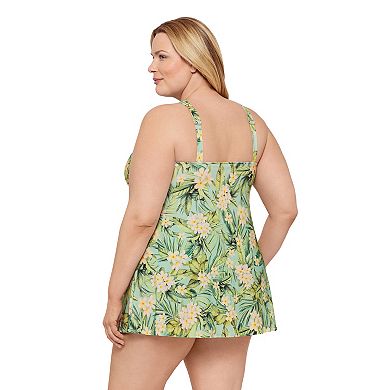 Plus Size Bal Harbour High Neck Swimdress