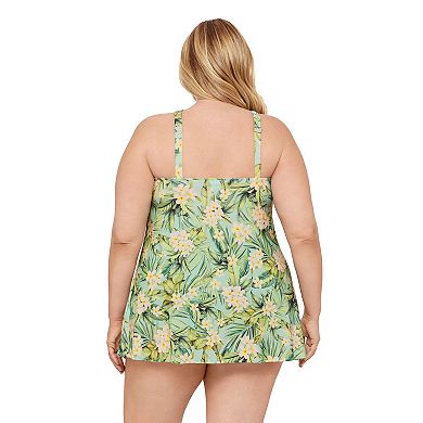 Plus Size Bal Harbour High Neck Swimdress
