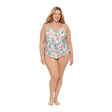 Women's Bal Harbour Plus Vneck Hankini Swim Top
