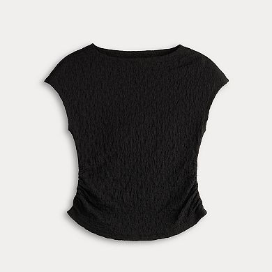 Women's Simply Vera Vera Wang Side Ruched Pucker T-Shirt