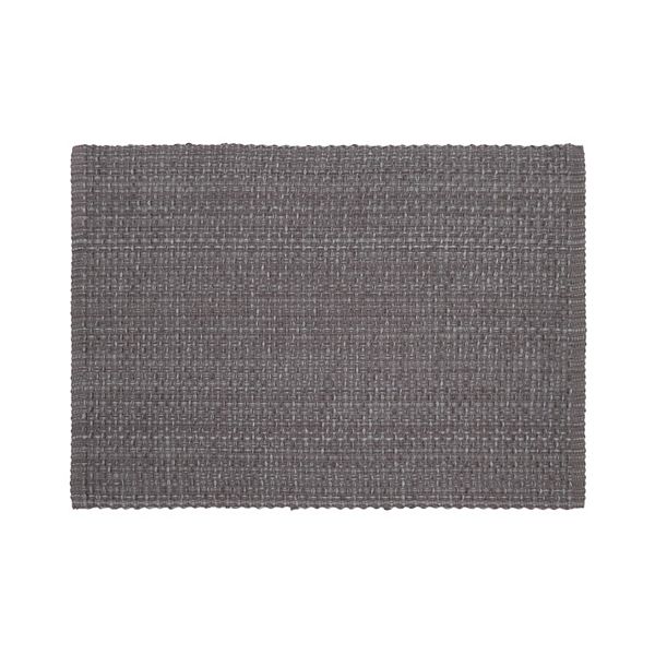 Mingle & Co. Wabash Placemat - Dark Gray