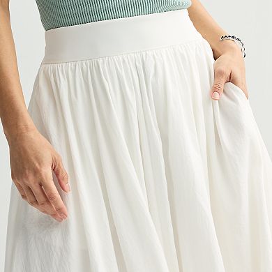 Women's Nine West High-Rise Bubble Midi Skirt