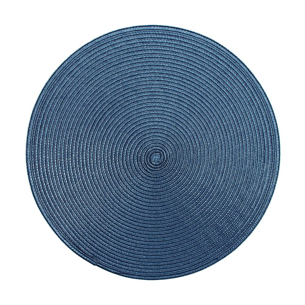 Mingle & Co. Round Solid Placemat- Dusty Aqua