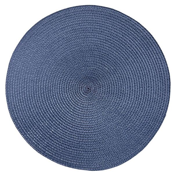 Mingle & Co. Round Solid Placemat - Blue