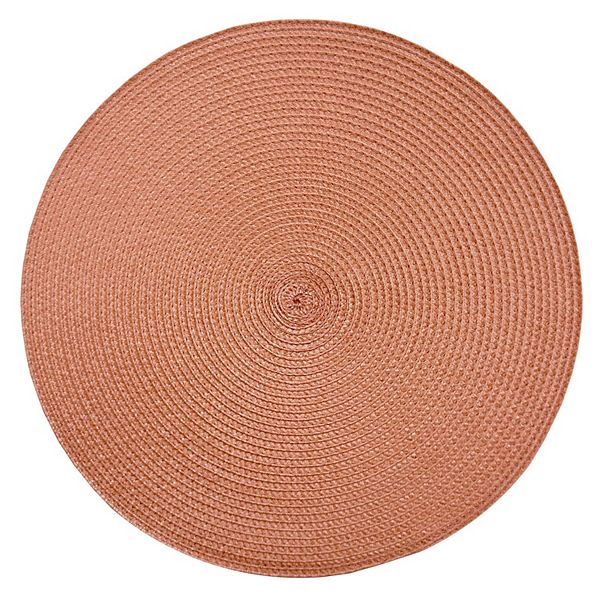 Mingle & Co. Round Solid Placemat - Clay