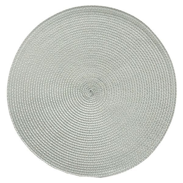 Mingle & Co. Round Solid Placemat - Gray