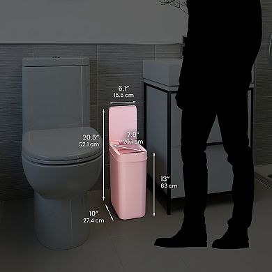 iTouchless 3-gallon Automatic Lid Bathroom Trash Can
