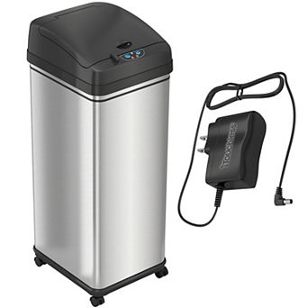 iTouchless 13-gallon Touch-Free Sensor Wheeled Trash Can