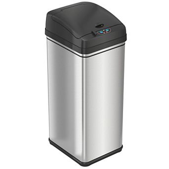 iTouchless 13-Gallon Automatic Sensor Trash Can with Dog-Proof Lid