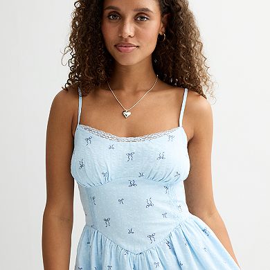 Juniors' Love, Fire Strappy Sleeveless Mini Dress