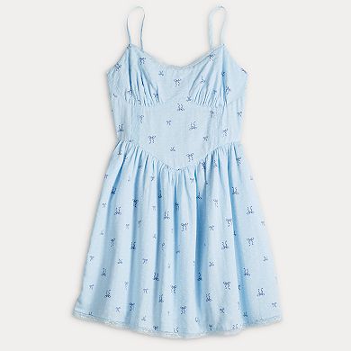 Juniors' Love, Fire Strappy Sleeveless Mini Dress