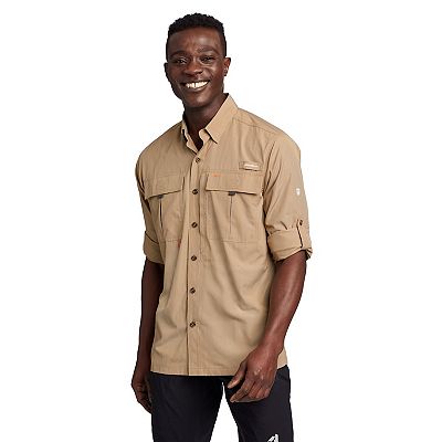 Eddie Bauer Men's Guide UPF 2.0 Long-Sleeve Shirt, Large