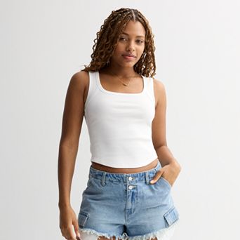 Juniors' Tinseltown Cargo Cut Off Shorts