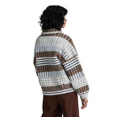 Women's NVLT Eyelash Coatigan Bomber Jacket