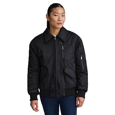 Women's NVLT Faux Fur Collar Padded Bomber Jacket