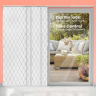 Chicology Adjustable Sliding Vertical Window Curtain Set
