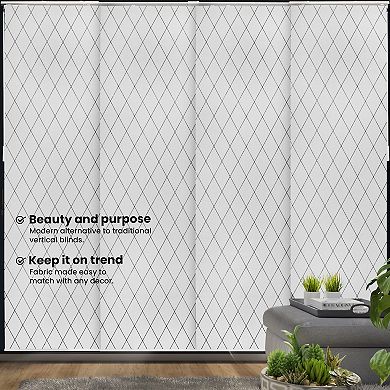 Chicology Adjustable Sliding Vertical Window Curtain Set
