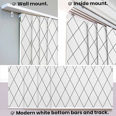 Chicology Adjustable Sliding Vertical Window Curtain Set
