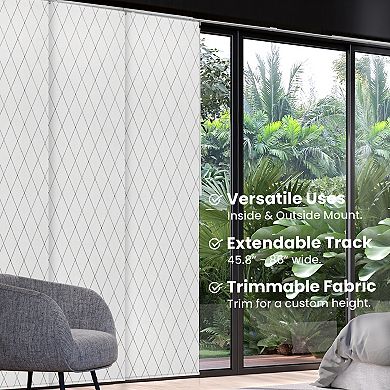 Chicology Adjustable Sliding Vertical Window Curtain Set