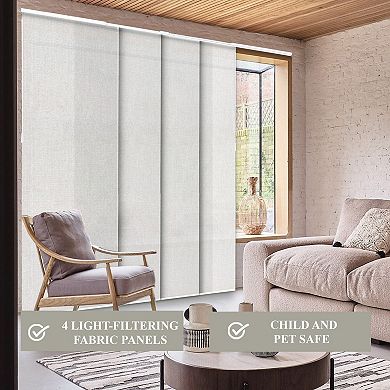 Chicology Adjustable Sliding Vertical Window Curtain Set