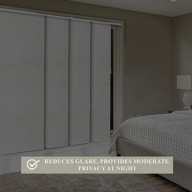 Chicology Adjustable Sliding Vertical Window Curtain Set