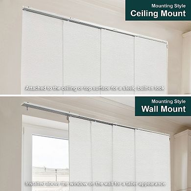 Chicology Adjustable Sliding Vertical Window Curtain Set