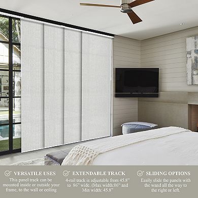 Chicology Adjustable Sliding Vertical Window Curtain Set