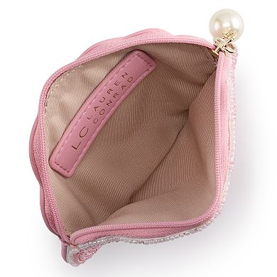 LC Lauren Conrad Beaded Shell Coin Pouch