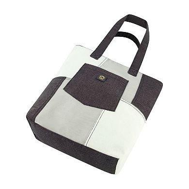 C&C California Denim Patchwork Bucket Tote Bag