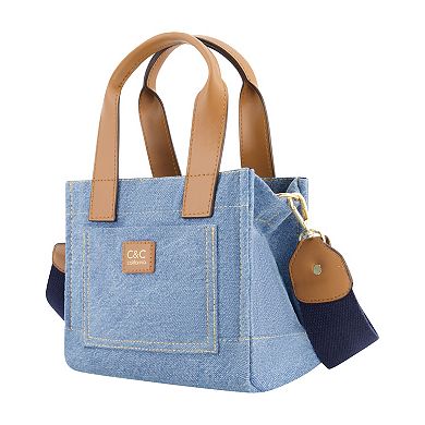 C&C California Small Denim Tote Bag