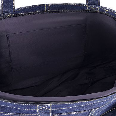 C&C California Multi Pocket Denim Tote Bag