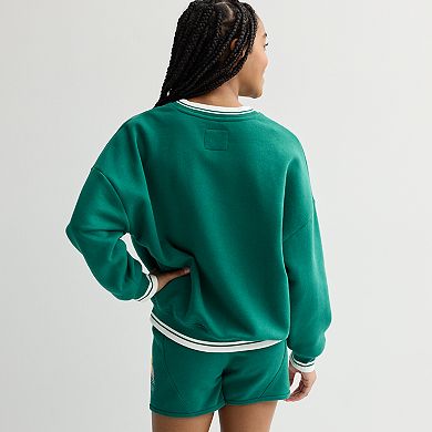 Girls 7-16 Limited Too Washed Ribbed Crewneck Pullover