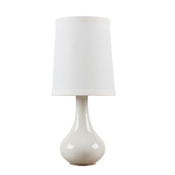 Creamy White Ceramic Accent Table Lamp