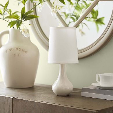 Creamy White Ceramic Accent Table Lamp