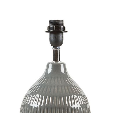 Ceramic Gray Accent Table Lamp