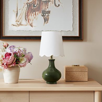 Green Ceramic Accent Table Lamp