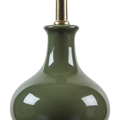 Green Ceramic Accent Table Lamp