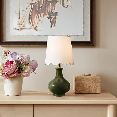 Green Ceramic Accent Table Lamp