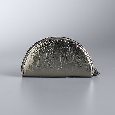Simply Vera Vera Wang Pleated Half Moon Wallet