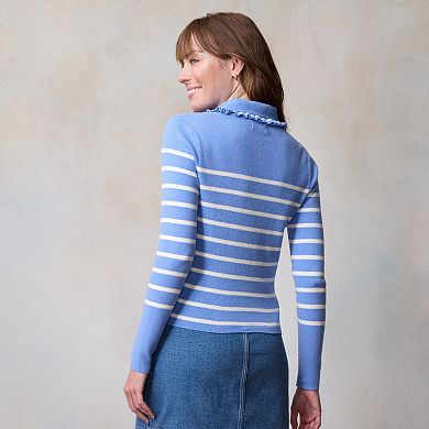 Women's LC Lauren Conrad Knitted Collared Cardigan