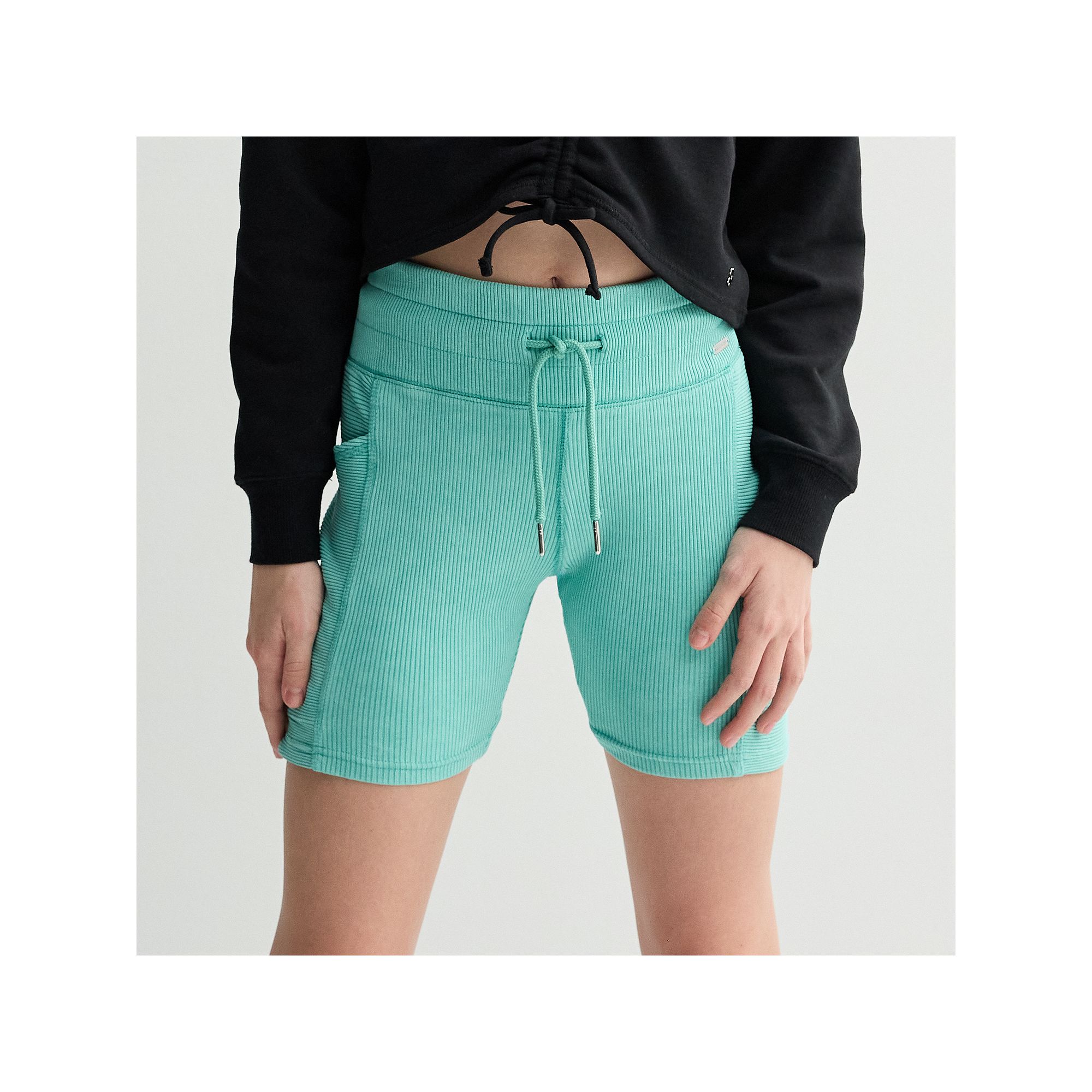 Girls 7-16 Limited Too Ribbed Bike Shorts with Drawstring, Girls, Size: Sm