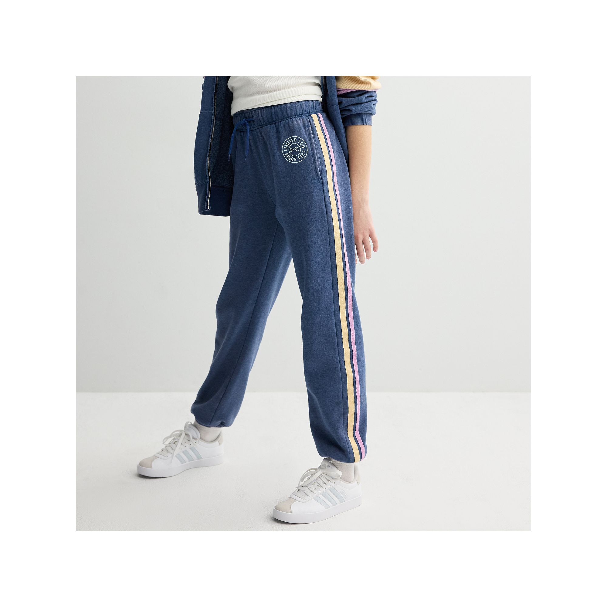 Girls 7-16 Limited Too Side Striped Jogger Pants, Girls, Size: Small, Blue