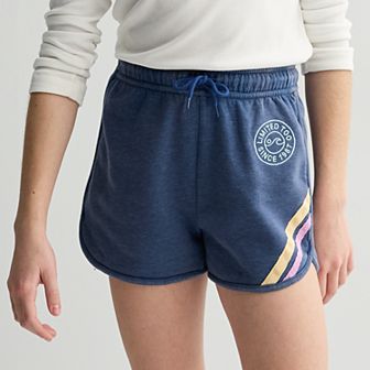 Girls 7-16 Limited Too Elastic Waistband Striped Detail Shorts