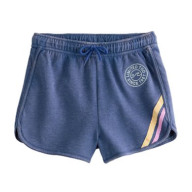 Girls 7-16 Limited Too Elastic Waistband Striped Detail Shorts