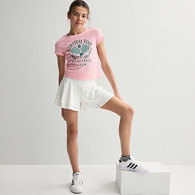 Girls 7-16 Limited Too Ribbed Waist Flutter Shorts