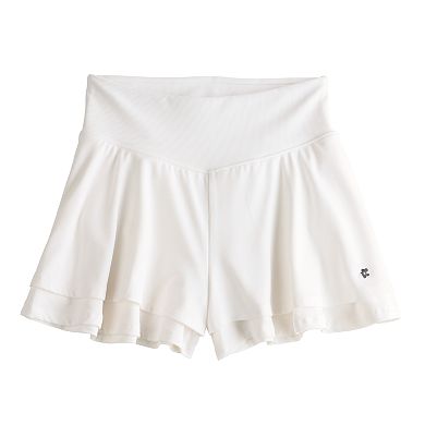 Girls 7-16 Limited Too Ribbed Waist Flutter Shorts