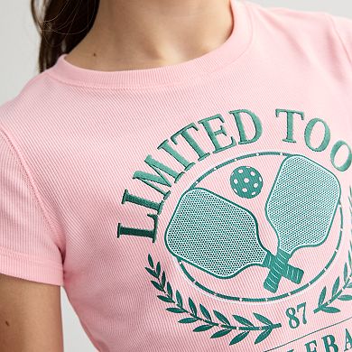 Girls 7-16 Limited Too Athletic Graphic Baby Tee