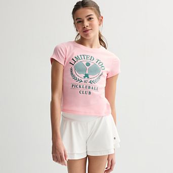 Girls 7-16 Limited Too Athletic Graphic Baby Tee