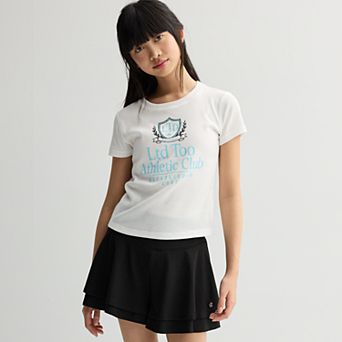 Girls 7-16 Limited Too Athletic Graphic Baby Tee